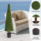 4 9ft Faux Artificial Boxwood Topiary Tree Plant Potted Trees Decorations 1pcs