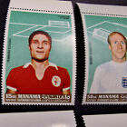 Ajman Stamps Mnh - Manama Soccer Pele Sport Football Players Cards For Psa