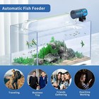Auto Fish Feeder Indoor Aquariums  Food Dispenser  4 Feeding Timers  Rotatable