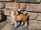 Figurine Plastic Reindeer Deer Figurine Christmas Decoration Decor Vintage