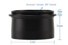 2inch Sct Adapter Telescope Camera Adapter Telescope Eyepiece End Extending Tube