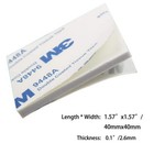 50pc Double Sided Foam Tape Pads White Adhesive Wall Mount Sticky Squares