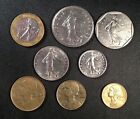 France Coin Lot - Full Set Of Pre-euro French Coins - Free Shipping    