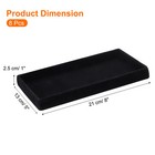 8pcs Velvet Jewelry Organizer Tray Wood Jewelry Drawer Organizer Black