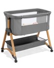 5 In 1 Baby Bassinet Bedside Sleeper 6 Adjustable Heights With Wheels