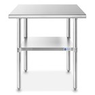 Open Box - Stainless Steel Commercial Kitchen Work Food Prep Table - 24  X 36 