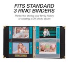 Samsill 4x6 Photo Pages For 3-ring Binder 4x6  25 Pack  Holds 100 Pictures     