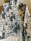 Jordan Nike Youth Pullover Hoodie Black Gray Graphic- Sz Extra Small  3 4 