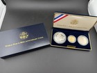 1991-1995 World War Ii 50th Anniversary Gold   Silver 3 Coin Proof Set Box   Coa