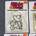 Lot Of 8 Vintage Makit   Bakit Stained Glass Frame Up Owl  Butterfly  Rabbit Etc