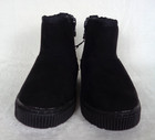 Cat   Jack Toddler Girls Arlo Faux Suede Ankle Booties Black Size 6 New With Tag