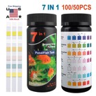 100 200 Aquarium Test Strips Fish Tank 7in1ph Water Test Strips Kit Freshwater  