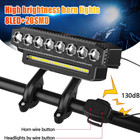 Super Bright 8 Led Bike Light Usb Rechargeable Bicycle Front Headlight Waterprof