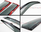 Vip Jdm Clip-on Smoke Tinted Window Visor W  Black Trim For 14-2024 Infiniti Q50