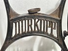 Vintage Unique Durkopp Manual Foot Pedal Cast Iron Table Sewing Machine Stand 