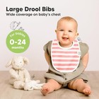 8-pack Organic Baby Bibs For Boys  Girls - Soft Cotton Drooling Sweet Charm 