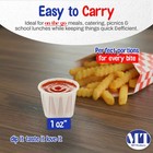 Mt Products Paper Portion Cups  1 Oz Disposable Condiment Cups - Pack Of 350