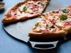 Lodge Seasoned Cast Iron Pizza Pan 15 Inch Pre-seasoned Round Dual Assist