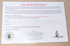 Pitcairn Philatelic Bureau Undated Free Gift Offer 2007 Salt   Pepper Moth Mnh