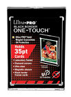 New 5-pack Ultra Pro Onetouch Black Border Magnetic 35pt Card Case Holders 85566