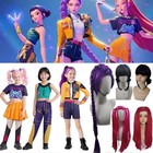 K-pop Demon Hunters Rumi Mira Zoey Adult Kids Cosplay Costume Set Dress Outfits