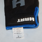 Hart Leather Palm 5 Finger Touch Screen Work Gloves Mens Sz L Brown Black Blue