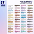 Paul Rubens Artist Grade Watercolor Set 48 Colors Glitter Metallic Paints