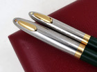 Sheaffer Vintage Vest Pocket Pen   Pencil Set Working 14k Fine Nib