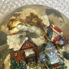 Kirkland Musical Water Globe Revolving Train Christmas Village Santa Not Working