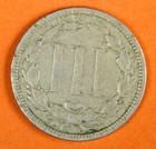 1881 Three Cent Piece Nickel   Vg Very Good To Fine  3c Us Type Coin Collectible