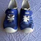 Boys Blue Breathable Wide Toed Sneakers Low Top Size 5