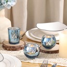 Blue 12 Pcs Combination Tea Lights Candle Holder Decorative With Butterfly Pa   