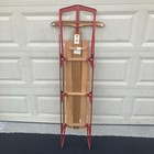 Great Condition Vintage Flexible Flyer Iii Wooden Snow Sled Classic Winter Decor