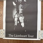 Vintage Kate Bush The Lionheart Tour U k  Commercial Poster 1980 s Black   White
