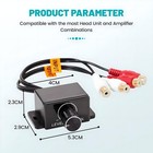 Remote Universal Car Bass Amplifier Level Control Knob Stereo Rca Input output