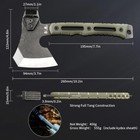 Multifunctional Splitting Axe  Small Survival Camping Tactical Wood Hatchet     