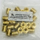 lot Of 25  E-z Lok 400-4 Threaded Insert Brass Knife Thread 1 4 -20 Int Thd