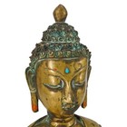 Antique Bronze Buddha Statue Shakyamuni From Nepal Or Tibet