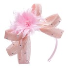 Womens Sinamay Fascinator Cocktail Hat Wedding Kentucky Derby Headband T543