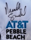 Course Flown At t Pebble Beach National Pro-am Pin Flag  Brandt Snedeker Signed 