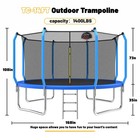 14ft Trampoline For Kids And Adults  Upgraded Outdoor Trampoline With 1320lbs   