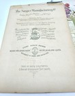 1896 Singer Sewing Machine Calendar Paul De Longpre Flower Calendar Prints