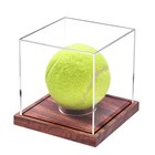 Baseball Display Case  No Assembly Required Clear Cube Tennis Ball Holder With S
