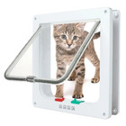 S l 2 Colors Cat Flap Door With 4 Way Lock Security Flap Door For Dog Cat Kitten