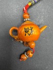 Feng Shui Lucky Kettle Ceramic Pendant Charm Hanging For Wealth Fortune