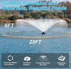 1hp Pond Fountain Aerator 750w 110v Stainless Steel Floating Pump 100ft Cord