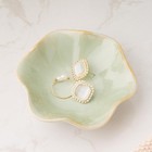 Ceramic Trinket Dish  Decorative Jewelry Dish For Earrings Necklaces Watch Keys