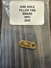 Oem  Rick Hinderer Knives One Hole Filler Tab Brass Bpu  2025  Rhk