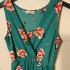 Dream Of Me Xl Teal Floral Maxi Romper With Pink Roses  floraldress  maxi