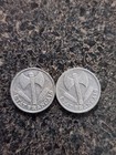 1942-1944 Vichy France 50 Centimes Coin Ww2 Era Free Shipping